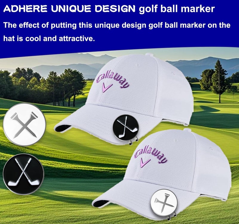 Adhere Golf Ball Markers Personlized Logo Enamel with A Strong Magnetic Hat Clips A Premium Golf Gifts for Golfer - Image 3